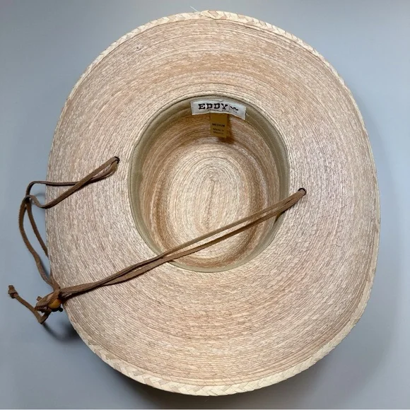Eddy Bros Mens Medium Cowboy Straw Western Outback Wide Brim Hat